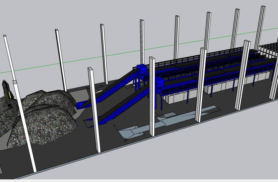 Projeto 3D do novo galpão — imagem 1