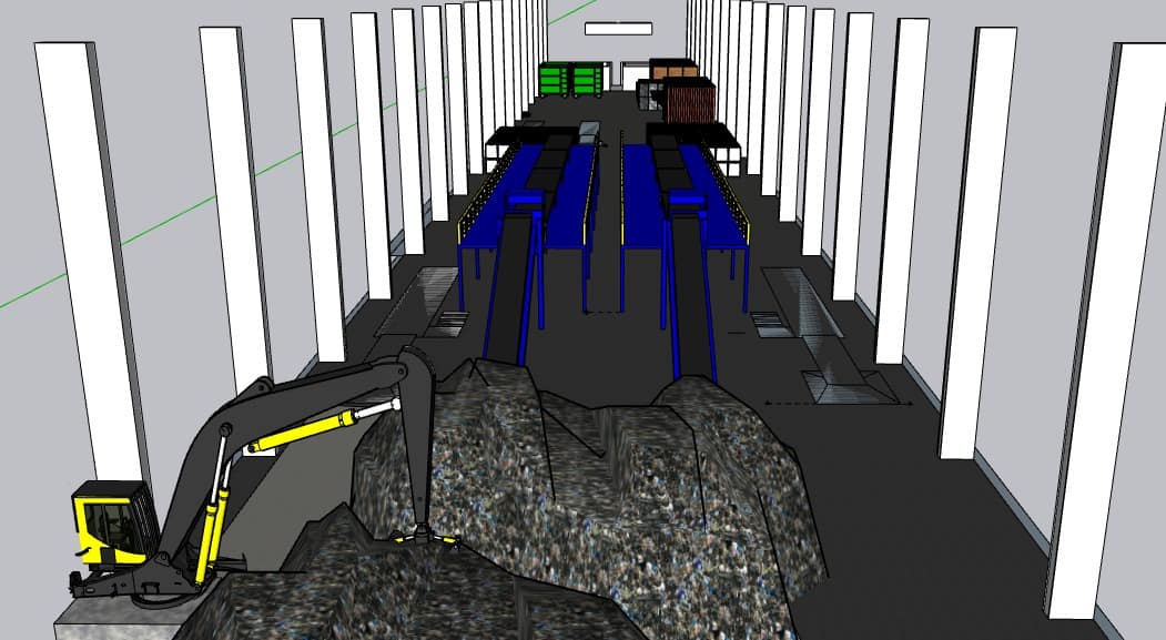 Projeto 3D do novo galpão — imagem 2