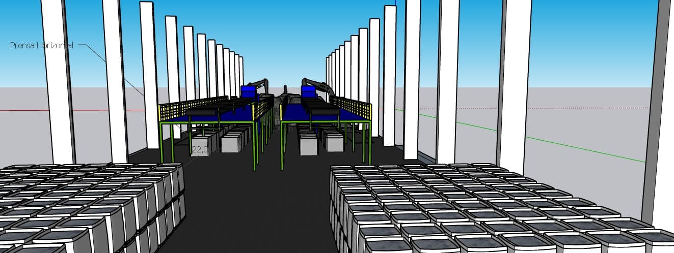 Projeto 3D do novo galpão — imagem 4